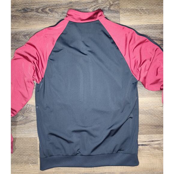 Adidas Track Jacket Medium Black/Red Three Stripe Full Zip AV1008 Clima - Picture 11 of 12